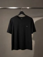 Мужская футболка Prada чёрного цвета, артикул 346651