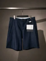 Мужские шорты Prada тёмно-синего цвета, артикул 346652