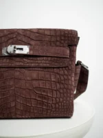 Мужская сумка мессенджер Hermes коричневого цвета, артикул 346671 — фото 5