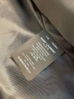 Женская кожаная куртка Saint Laurent чёрного цвета, артикул 346688 — фото 7
