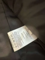 Женская кожаная куртка Saint Laurent чёрного цвета, артикул 346691 — фото 6