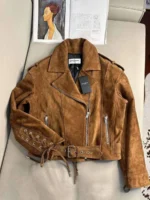 Женская куртка Saint Laurent коричневого цвета, артикул 346692 — фото 3