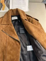 Женская куртка Saint Laurent коричневого цвета, артикул 346692 — фото 5
