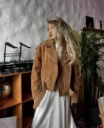 Женская куртка Saint Laurent коричневого цвета, артикул 346692 — фото 6
