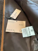 Женская куртка Saint Laurent коричневого цвета, артикул 346694 — фото 6