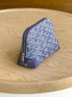 Женская косметичка Goyard синего цвета, артикул 346704 — фото 3