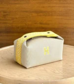 Женская косметичка Hermes жёлтого цвета, артикул 346706 — фото 3
