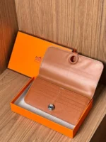 Женский кошелёк Hermes коричневого цвета, артикул 346723 — фото 4