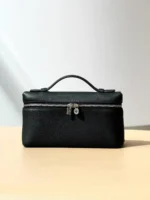 Женская сумка Loro Piana чёрного цвета, артикул 346726