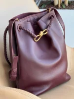 Женская сумка Bottega Veneta бордового цвета, артикул 346735 — фото 3