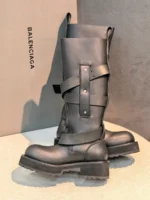 Женские сапоги Balenciaga чёрного цвета, артикул 346766 — фото 2