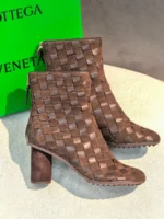 Женские ботильоны Bottega Veneta коричневого цвета, артикул 346769 — фото 2