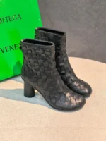 Женские ботильоны Bottega Veneta чёрного цвета, артикул 346770