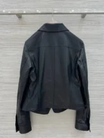 Женская кожаная куртка Chanel чёрного цвета, артикул 346782 — фото 2
