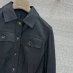 Женская кожаная куртка Chanel чёрного цвета, артикул 346782 — фото 6