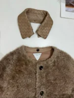 Женская дубленка Bottega Veneta коричневого цвета, артикул 346785 — фото 4