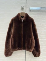 Женский бомбер Loro Piana коричневого цвета, артикул 346787