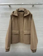 Женское пальто Loro Piana коричневого цвета, артикул 346789