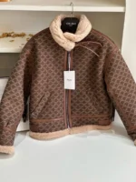 Женская дубленка Celine коричневого цвета, артикул 346791 — фото 4