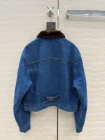 Женская джинсовая куртка Saint Laurent синего цвета, артикул 346793 — фото 2