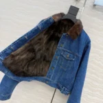 Женская джинсовая куртка Saint Laurent синего цвета, артикул 346793 — фото 6