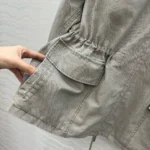 Женская джинсовая куртка Prada серого цвета, артикул 346796 — фото 6