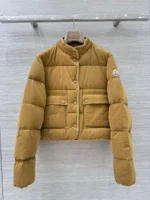 Женская куртка Moncler коричневого цвета, артикул 346809