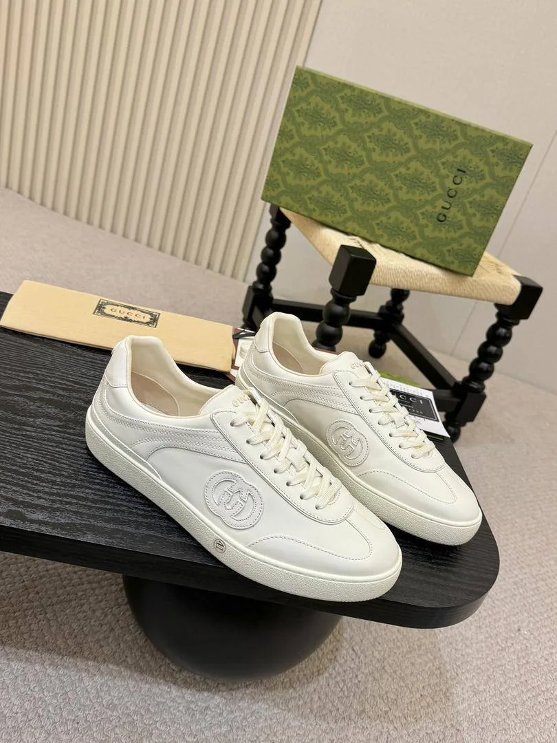 346816_1 Мужские кеды Gucci белого цвета, артикул 346816