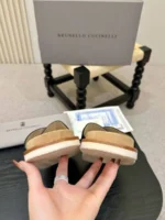 Мужские шлепанцы Brunello Cucinelli чёрного цвета, артикул 346823 — фото 8