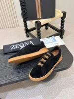 Мужские кеды Zegna чёрного цвета, артикул 346829 — фото 5