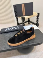Мужские кеды Zegna чёрного цвета, артикул 346829 — фото 7