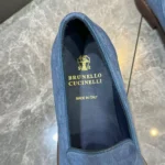Мужские лоферы Brunello Cucinelli синего цвета, артикул 346844 — фото 7