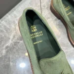 Мужские лоферы Brunello Cucinelli зелёного цвета, артикул 346845 — фото 7