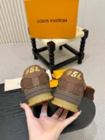 Мужские кеды Louis Vuitton коричневого цвета, артикул 346847 — фото 7
