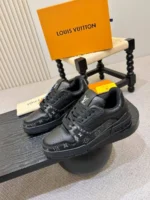 Мужские кеды Louis Vuitton чёрного цвета, артикул 346851 — фото 3