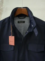 Мужская ветровка Loro Piana тёмно-синего цвета, артикул 346929 — фото 2