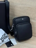 Мужская сумка мессенджер MONTBLANC чёрного цвета, артикул 346957 — фото 2
