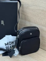 Мужская сумка мессенджер MONTBLANC чёрного цвета, артикул 346958 — фото 3