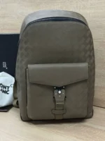 Мужской рюкзак MONTBLANC цвета хаки, артикул 346962