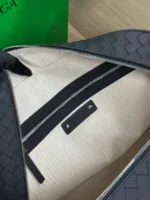 Мужской портфель Bottega Veneta тёмно-синего цвета, артикул 346966 — фото 6