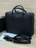 Мужской портфель MONTBLANC чёрного цвета, артикул 346971