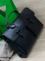 Мужской портфель Bottega Veneta тёмно-синего цвета, артикул 346972 — фото 3