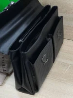 Мужской портфель Bottega Veneta тёмно-синего цвета, артикул 346972 — фото 5