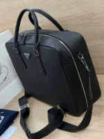 Мужской портфель Prada чёрного цвета, артикул 346973 — фото 4