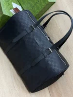 Мужская дорожная сумка Gucci чёрного цвета, артикул 346974 — фото 3