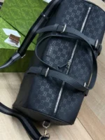 Мужская дорожная сумка Gucci чёрного цвета, артикул 346974 — фото 7
