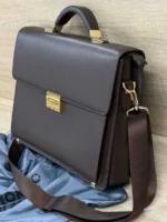 Мужской портфель MONTBLANC коричневого цвета, артикул 346982 — фото 3