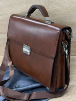 Мужской портфель MONTBLANC коричневого цвета, артикул 346983 — фото 3