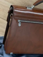 Мужской портфель MONTBLANC коричневого цвета, артикул 346983 — фото 4