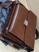 Мужской портфель MONTBLANC коричневого цвета, артикул 346983 — фото 5